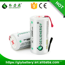 Alta potencia 3300 mah 1.2 v baterías recargables níquel metal batería sub c nimh batería